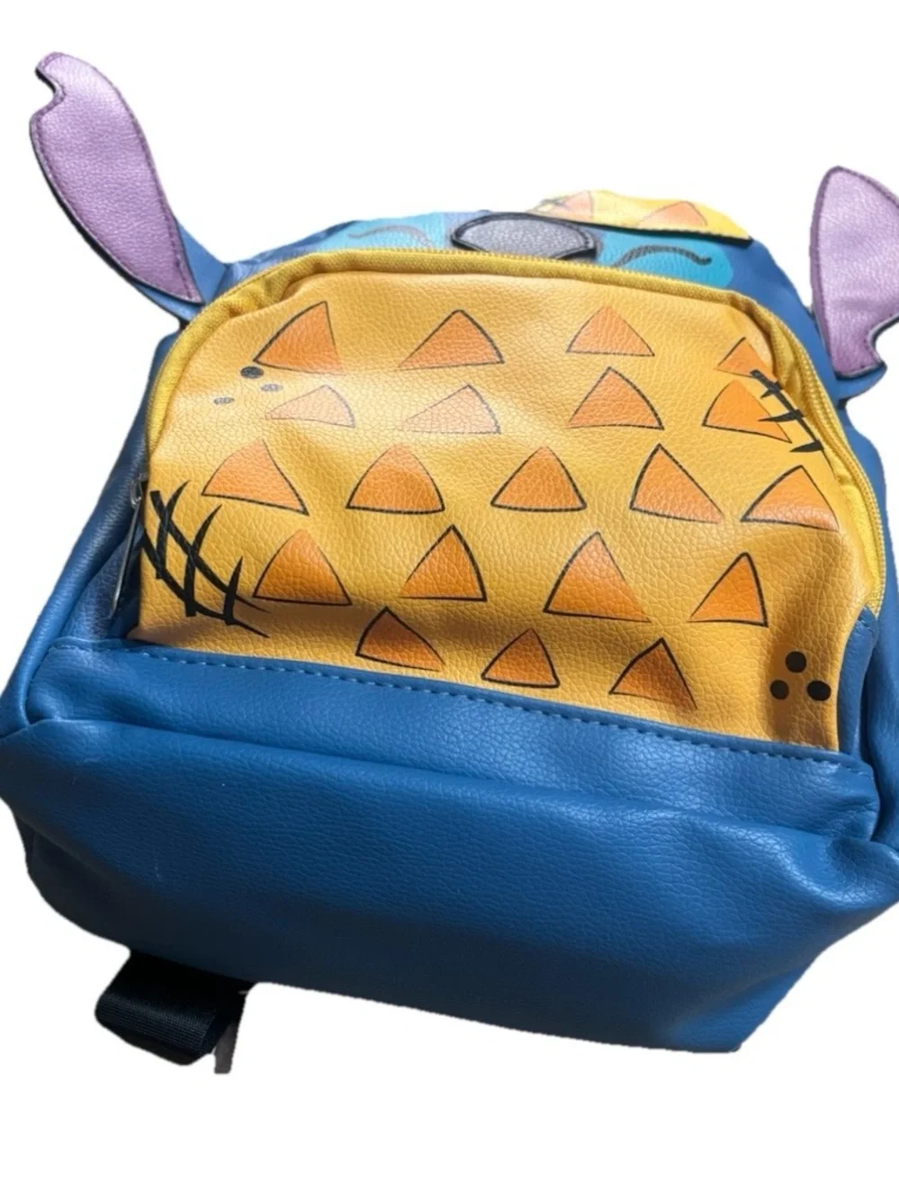 Disney Stitch Pineapple Mini Backpack NWT 10” Faux Leather Loungefly Style 🍍🌺